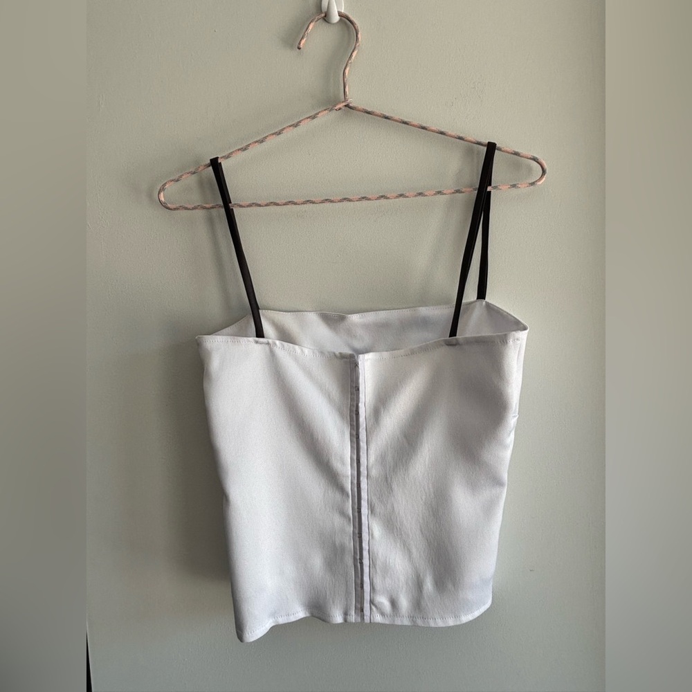 Enduring kairos / crop top , XS, white & black - Picture 2 of 5
